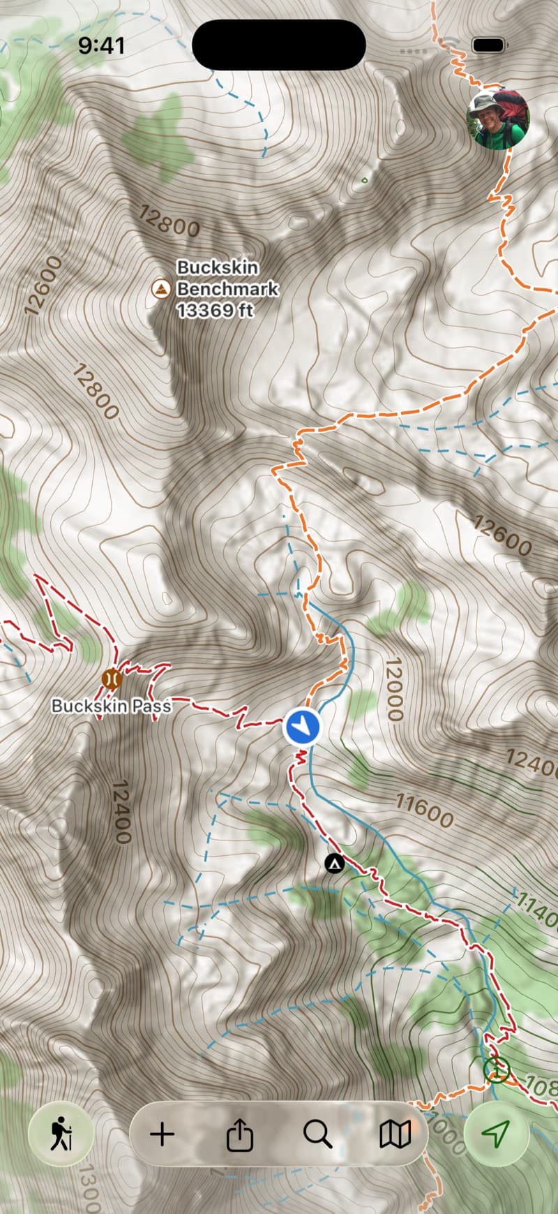SCREENSHOT: map in airplane mode + offline download indicator