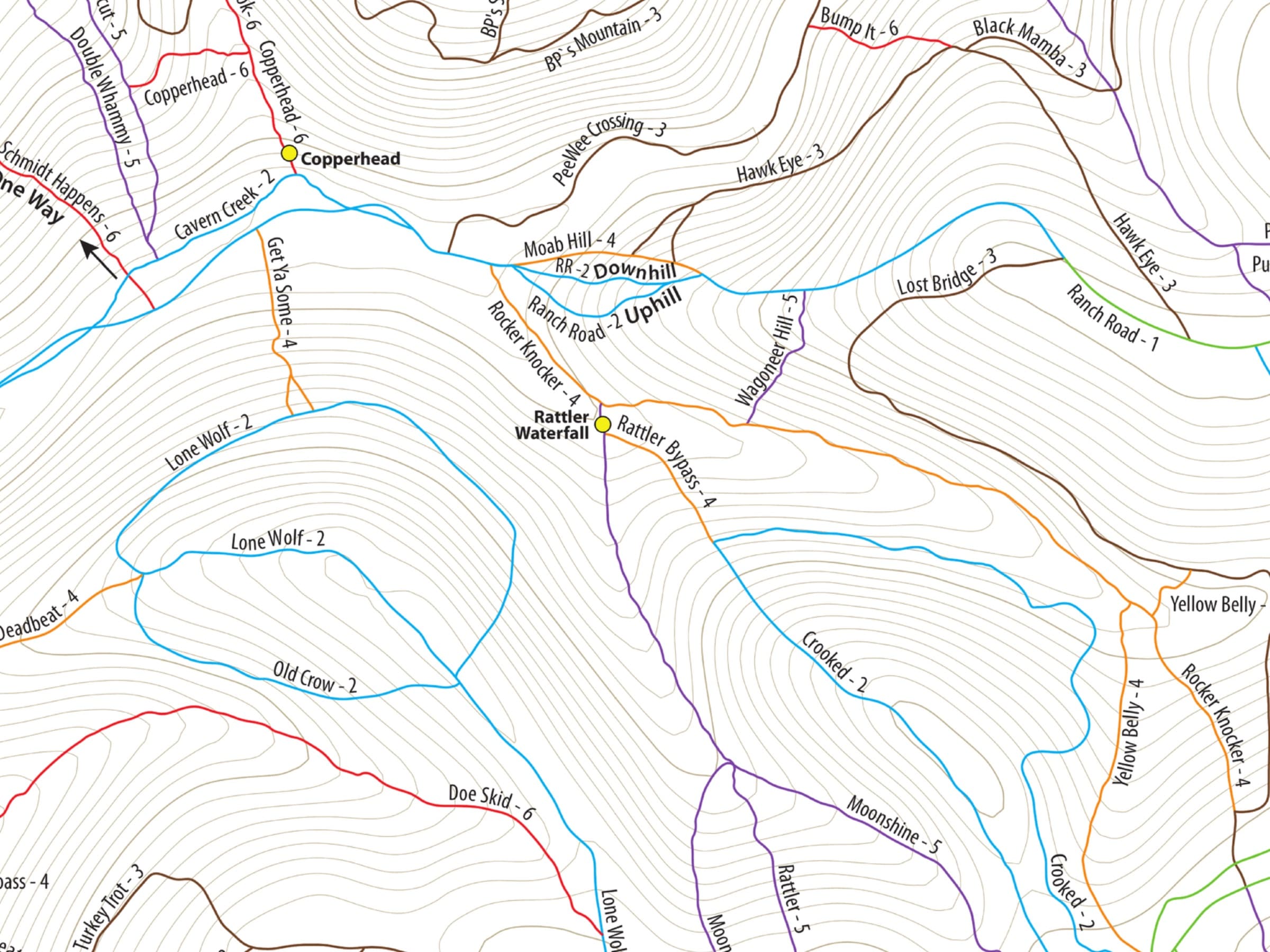 SCREENSHOT: CartoTracks map of the Southern Missouri Offroad Ranch in Topo Maps+