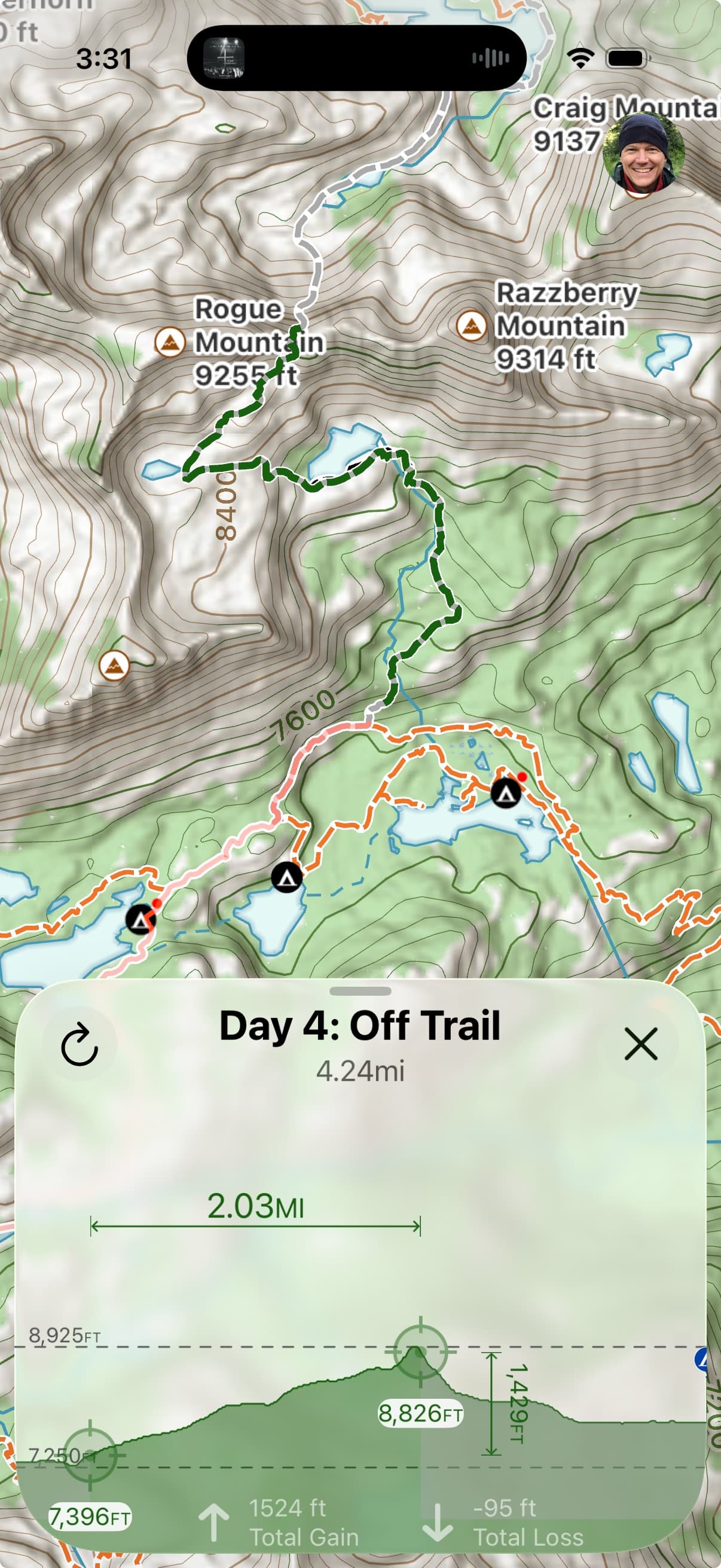 SCREENSHOT: Topo Maps+ today