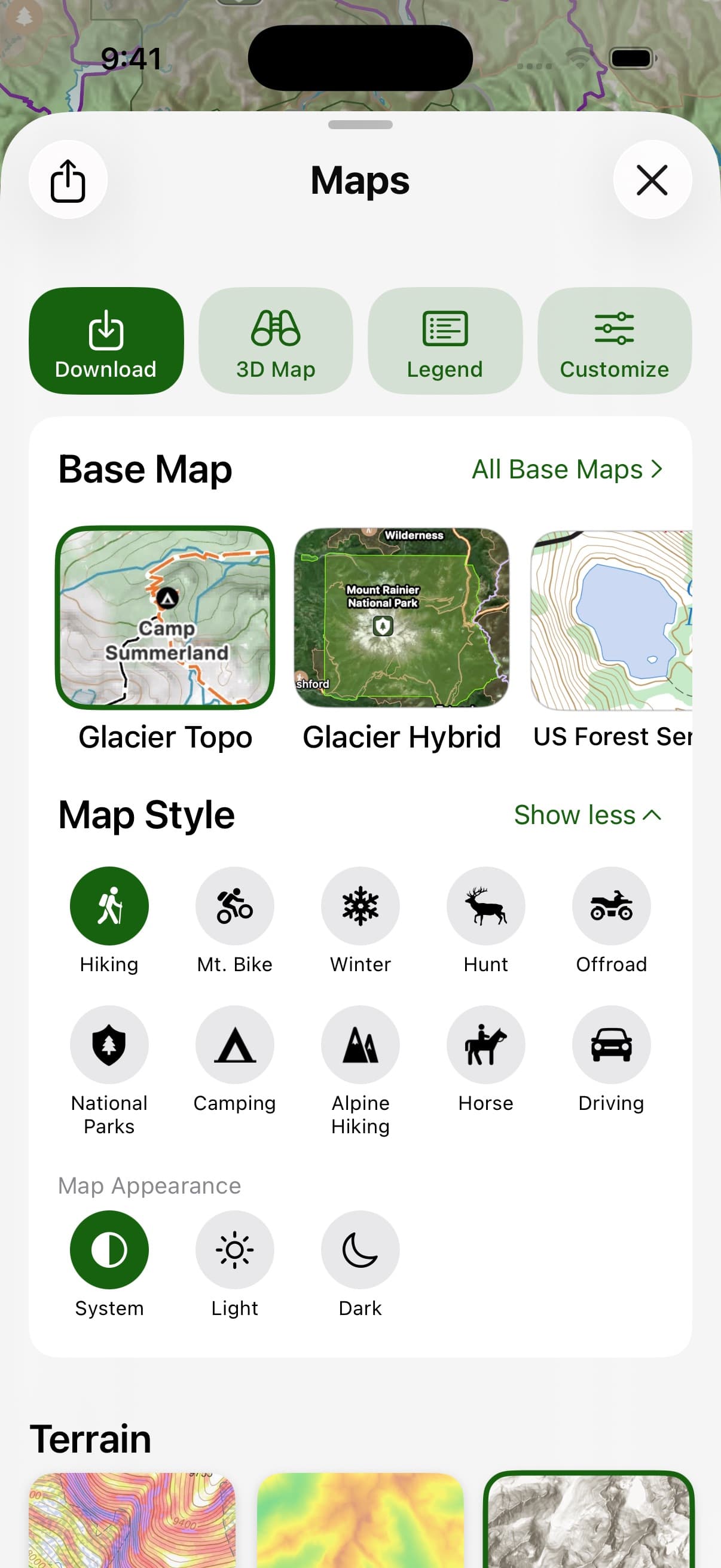 SCREENSHOT: the v10 activity-style picker with the chips shown