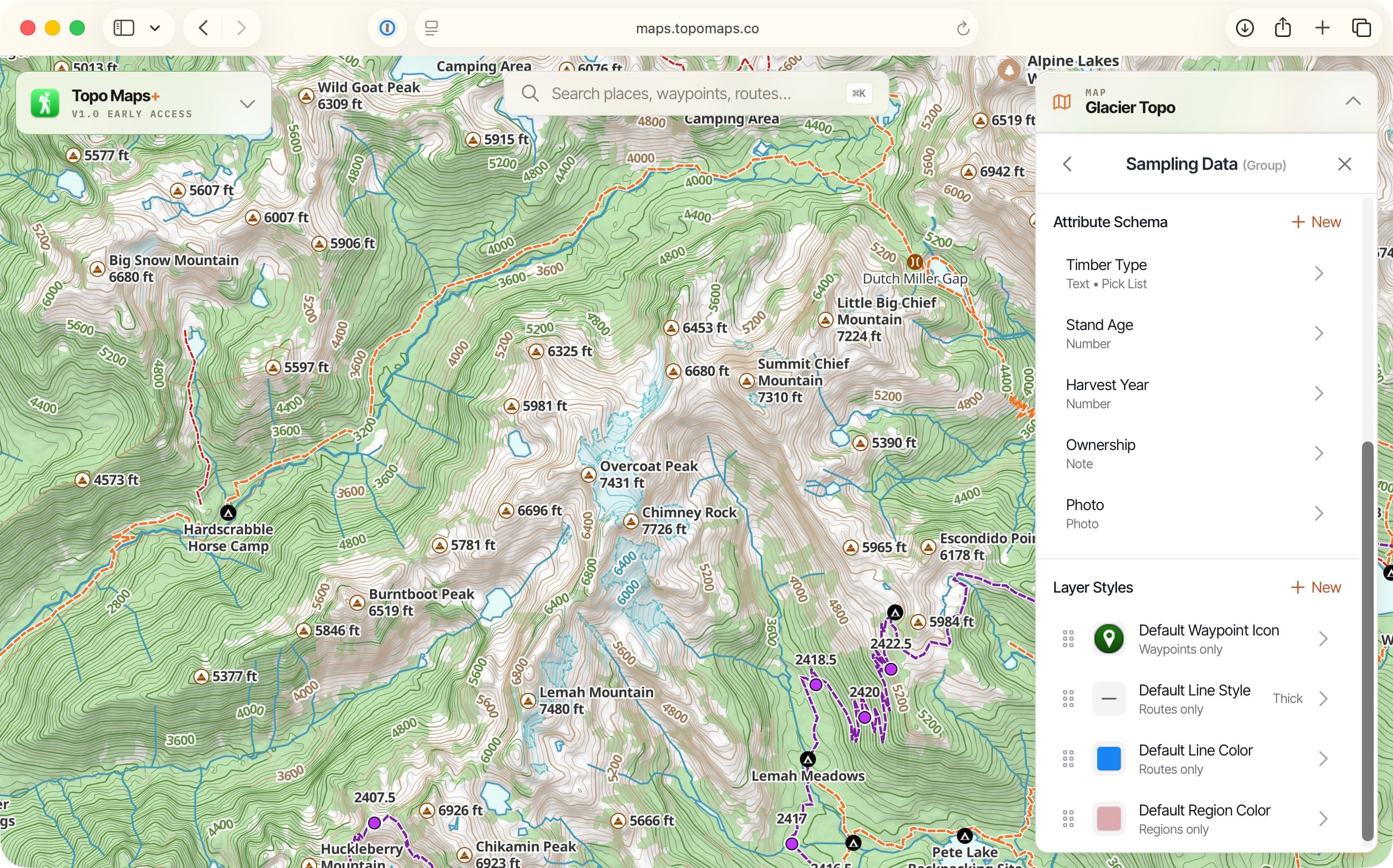 SCREENSHOT: Data layers in the web app