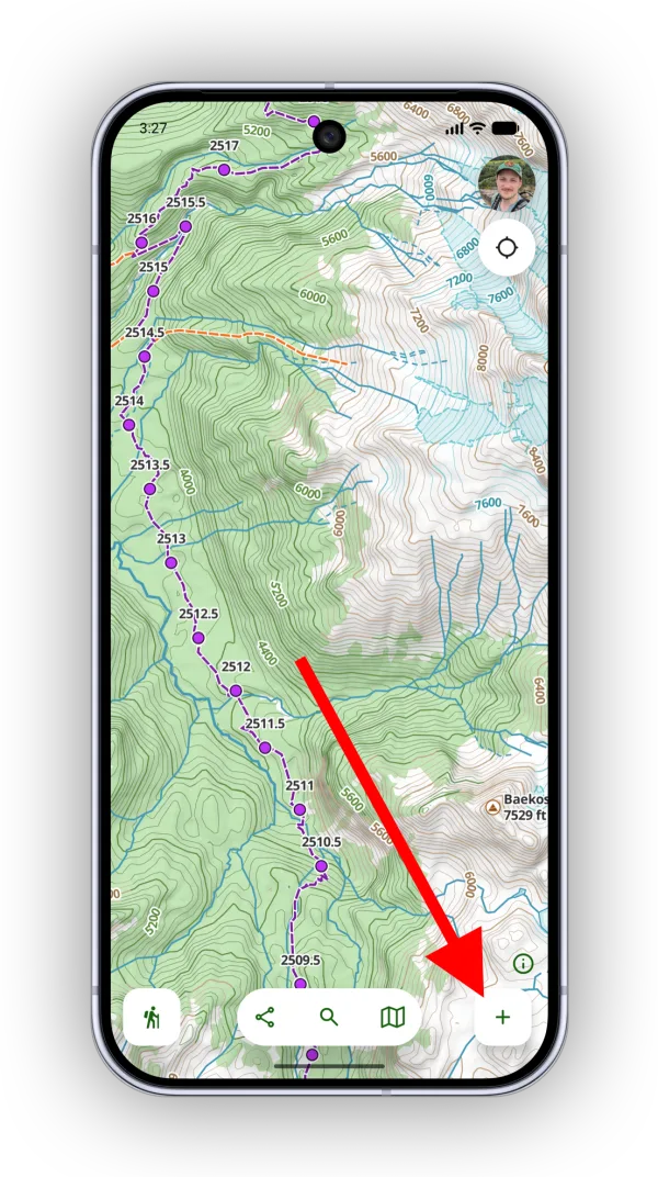 The Add button in the map toolbar