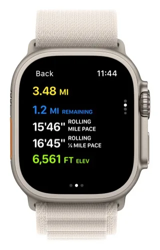 Another customized metric screen with colored metrics