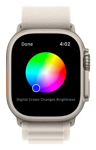 The color wheel for the waypoint icon