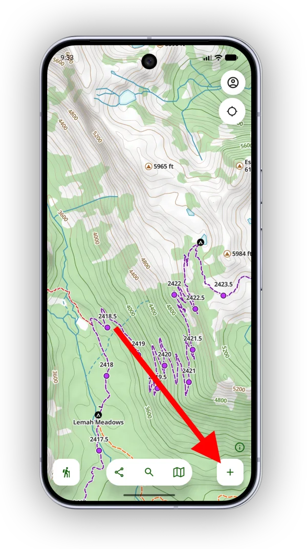 The Add button in the map toolbar