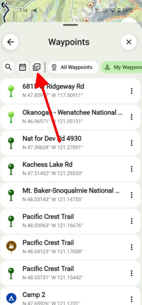 Select & Edit in the list's menu