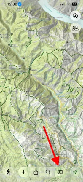 The Maps button in the map toolbar