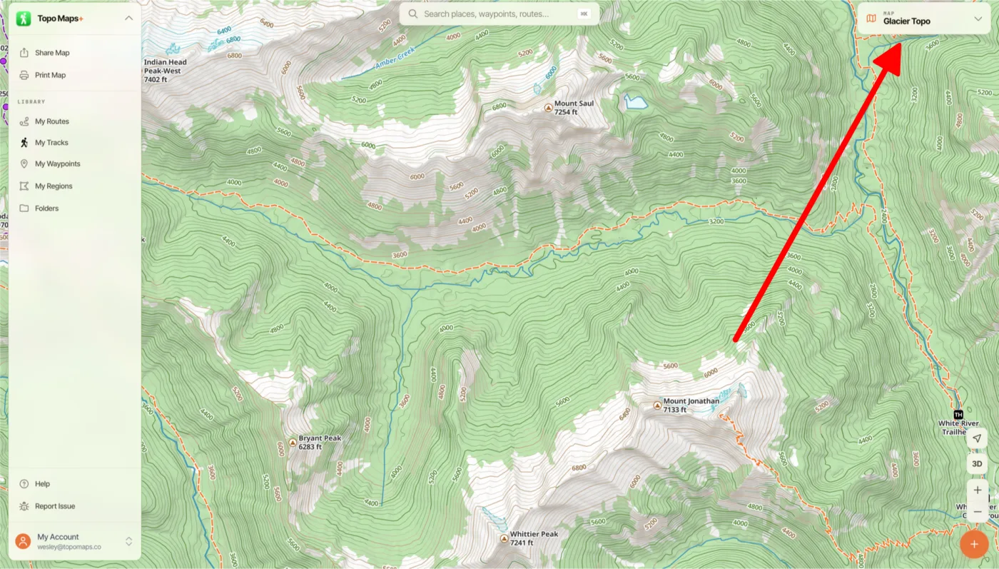 The map dashboard card in the top-right corner of the web app