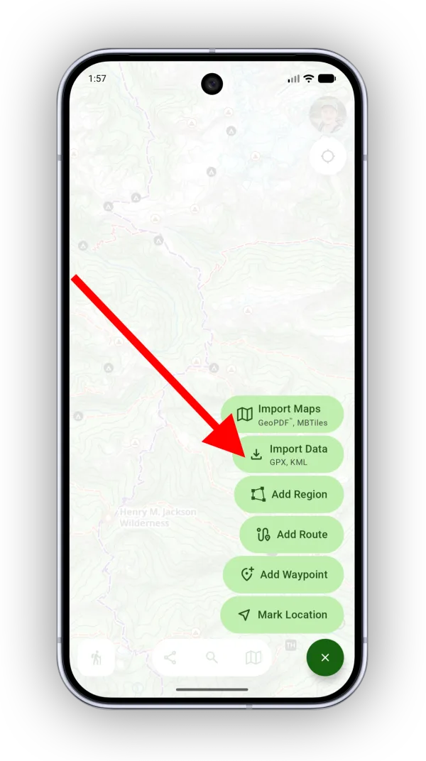 Import Data in the Add menu