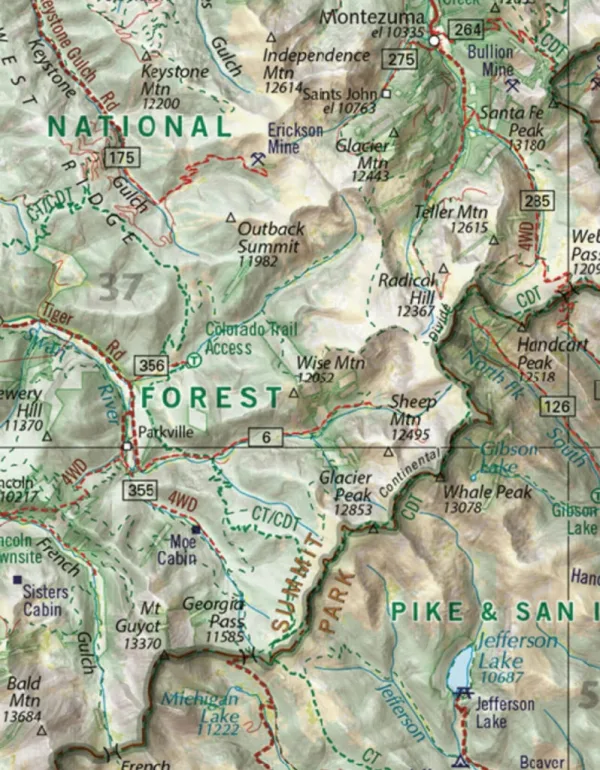 A sample of the Benchmark Maps map
