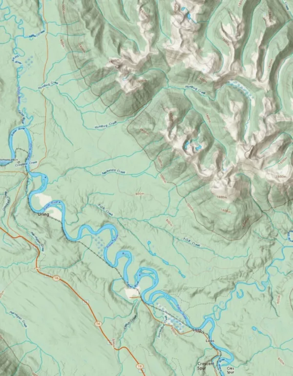 A sample of the NRCan Canada Topo map