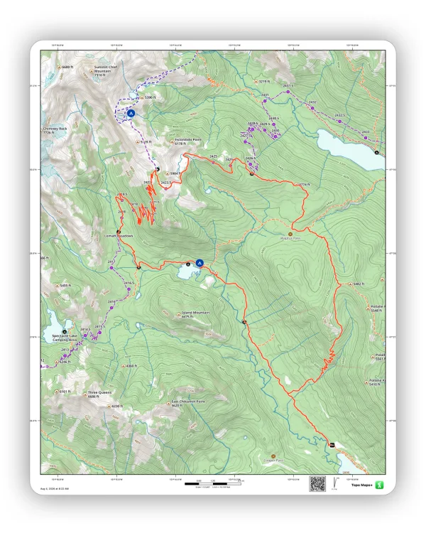 A printed map with a small collar